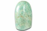 Free-Standing Chatoyant Polished Amazonite - Madagascar #349374-1